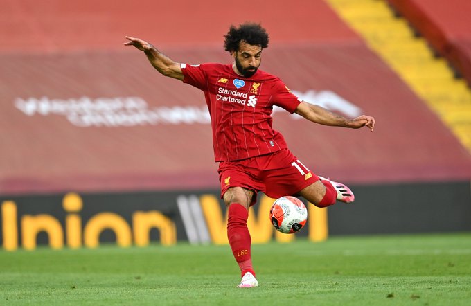 Mohamed Salah tampil gemilang saat Liverpool libas Crystal Palace. (Foto: Twitter/@LFC)