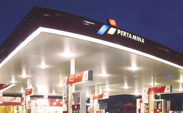 SPBU di Surabaya dan Malang jadi percontohan pembayaran non tunai. (Foto:  Pertamina)