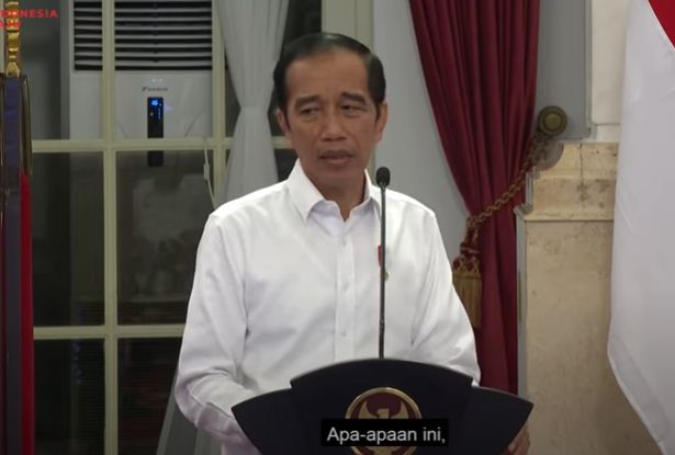 Tangkapan layar Presiden Joko Widodo dari akun Youtube Sekretariat Presiden. Akibat video itu, Marahnya jadi trending di Twitter (Youtube @sekretariatpresiden)