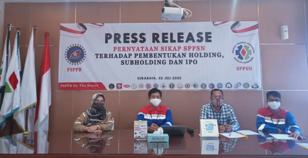 SPPSN tolak pembentukan Holding dan Subholding Pertamina. (Foto: istimewa)