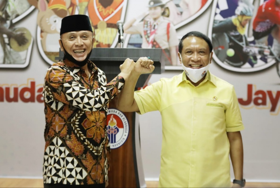 Ketum PSSI Mochammad Iriawan dan Menpora Zainudin Amali. (Foto: pssi.org)