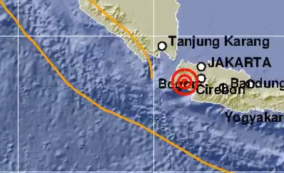 Gempa di Kabupaten Lebak yang terjadi pada Selasa, 7 Juli 2020 pukul 11.44 WIB. (Foto: BMKG)