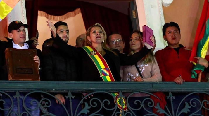 Presiden sementara Bolivia Jeanlne Anez. (Foto: AFP)