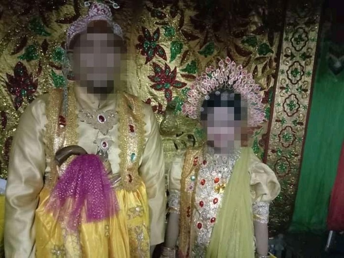 Pernikahan siri NS, gadis 12 tahun asal Pinrang, Sulawesi Selatan, dengan pria bernama Baharuddin, yang terpaut usia 32 tahun. (Foto: Dok. Polres Pinrang)