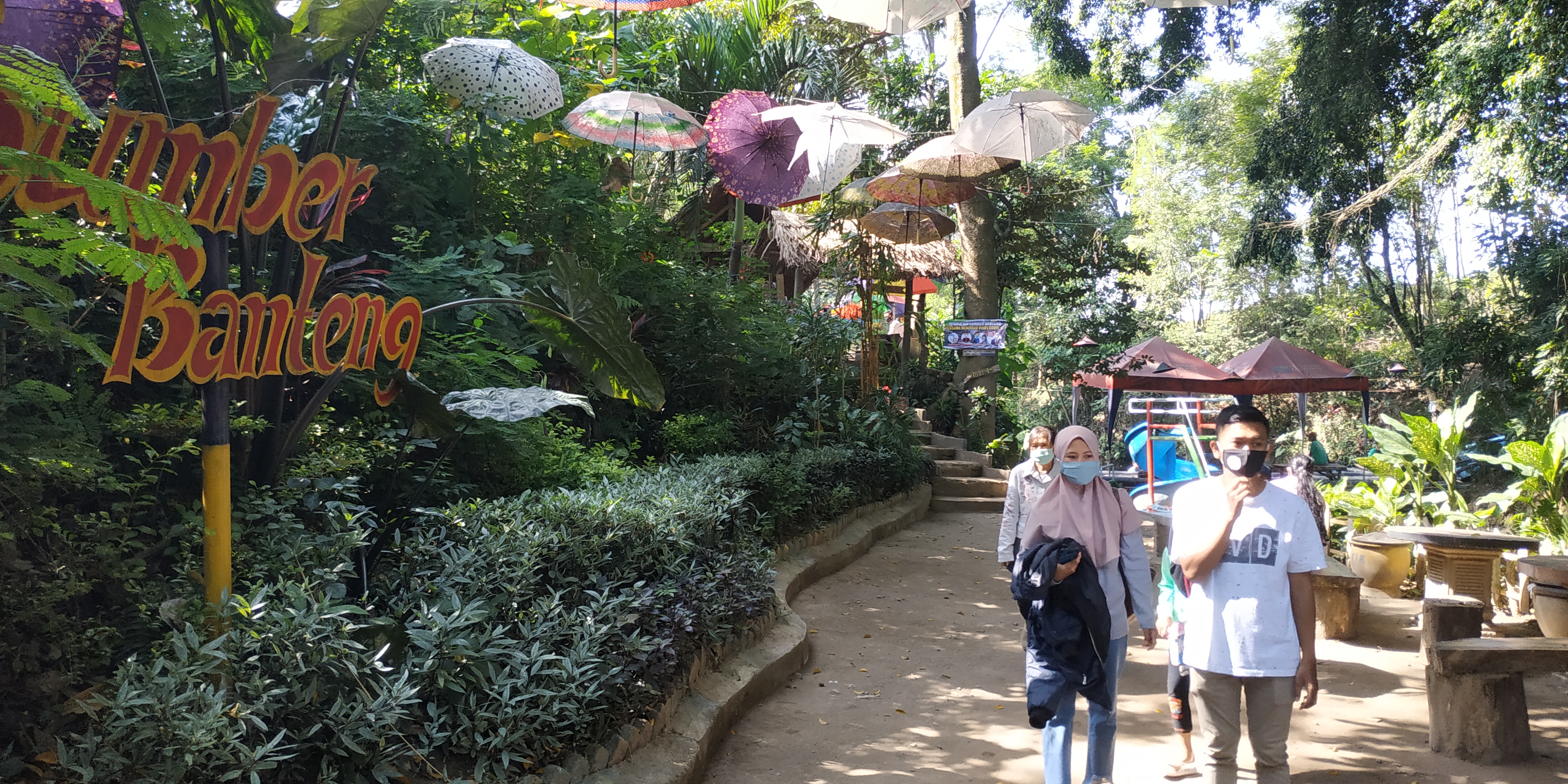 Wisata Sumber Banteng konservasi mata air. (Foto: Fendhy Plesmana/Ngopibareng.id)