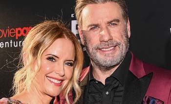 John Travolta dan istrinya, Kelly Preston yang meninggal Minggu kemarin. (Foto:SkyNews)