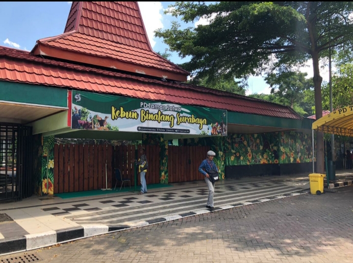 Suasana di pintu masuk KBS saat tutup. (Foto: istimewa)