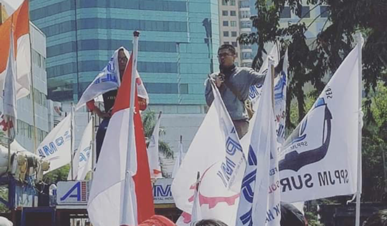 Juru bicara Federasi Serikat Pekerja Metal Indonesia (FSPMI), Nuruddin Hidayat. (Foto: Istimewa)