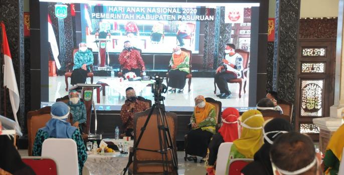 Peringatan hari anak nasional di Pasuruan. (Foto: Dok Humas)