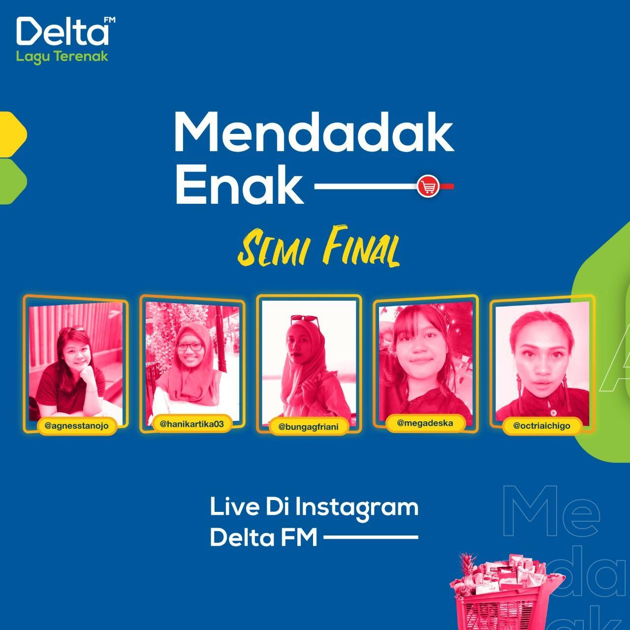 Mendadak Enak dari Delta FM, ajak pendengar belanja virtual lewat shopping race virtual berhadiah puluhan juta rupiah. (Dok.Delta FM)