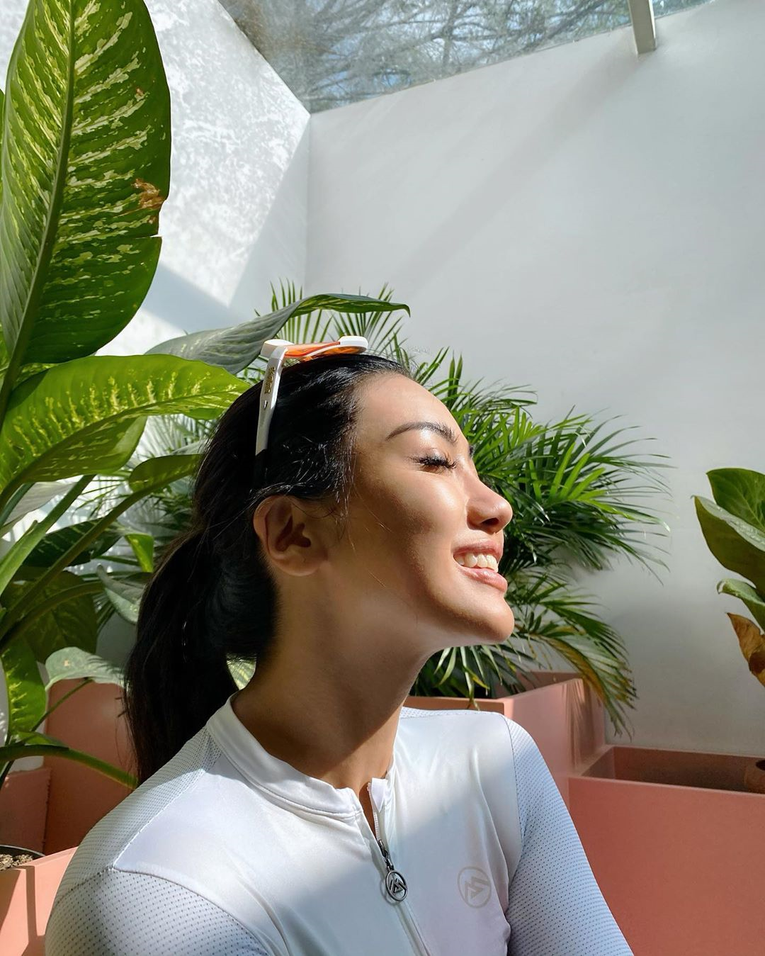 Karla Jasmina usai bersepeda. (Foto: Istimewa)