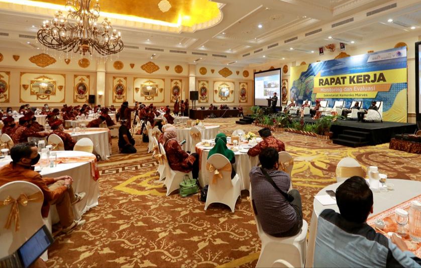 Kegiatan rapat Kementerian Maritim dan Investasi di Banyuwangi (foto:istimewa)