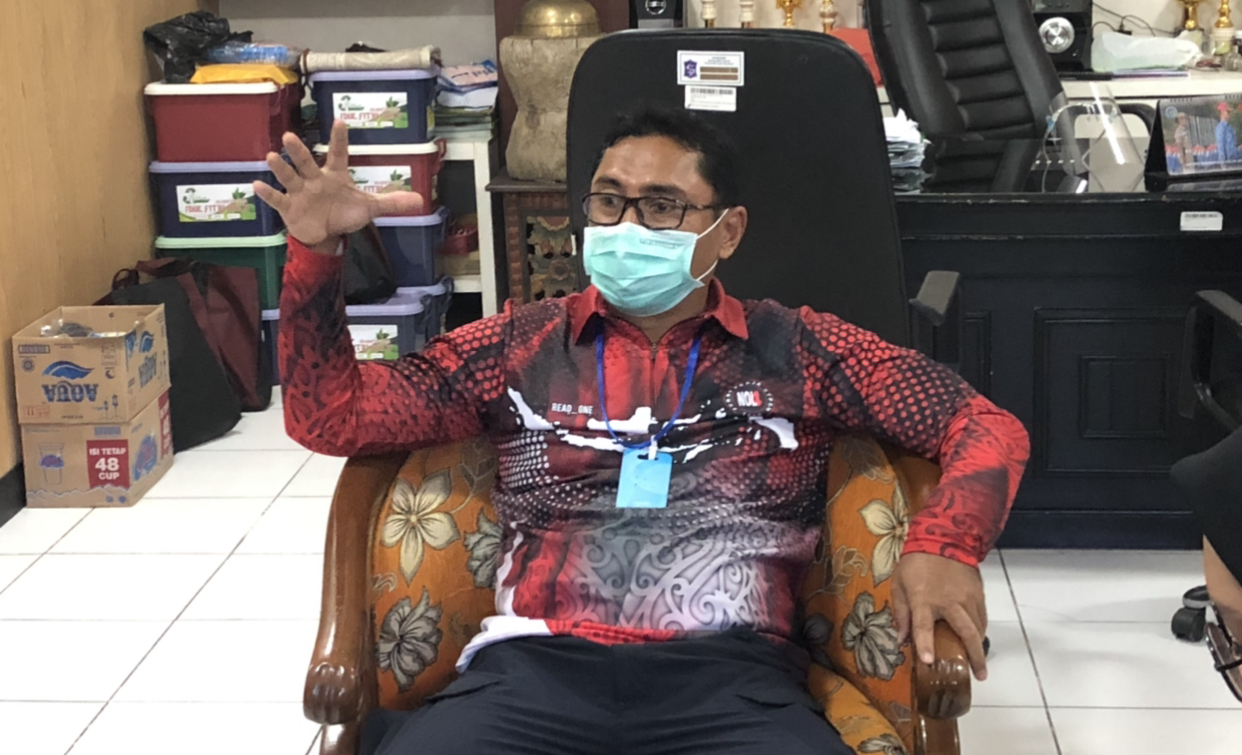 Camat Tambaksari, Ridwan Mubarun (Foto: Andhi Dwi/Ngopibareng.id)