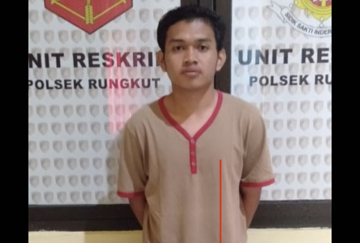 Luis Pasak Santana, pelaku penganiayaan mertuanya (Dok. Polsek Rungkut)