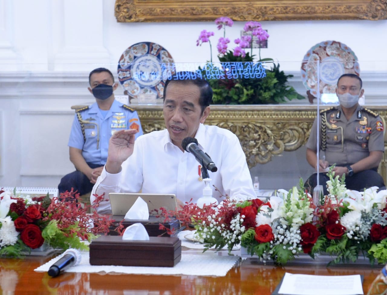 Protokol Kesehatan di Istana Kepresidenan diperketat. (Foto:Setpers)