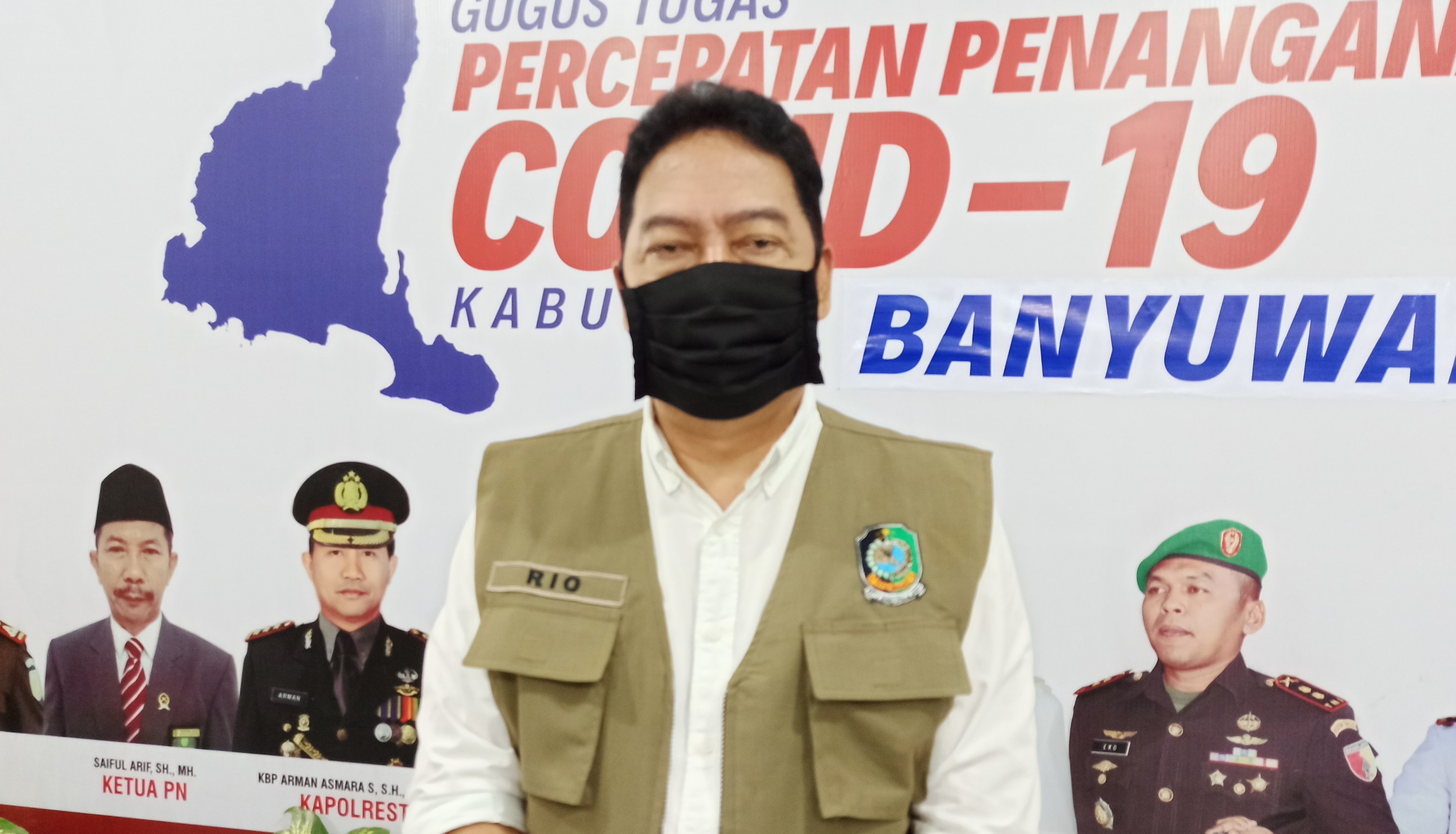 Juru Bicara GTPP Covid-19 Banyuwangi dr Widji Lestariono. (Foto: Muh Hujaini/Ngopibareng.id)