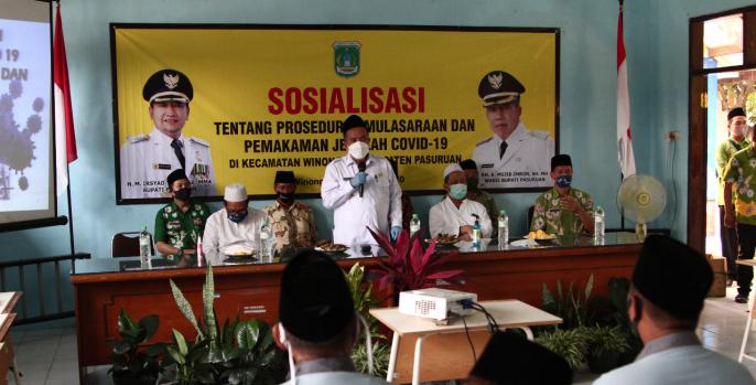 Wabup Pasuruan gelar sosialisasi penerapan protokol kesehatan. (Foto: Dok Humas)