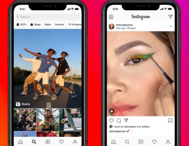 Tampilan Instagram Reels, pesaing aplikasi TikTok. (Foto: IG)