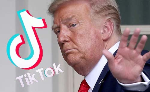 Presiden AS Donald Trump dan TikTok. (Foto:Reuters/Ngopibareng)