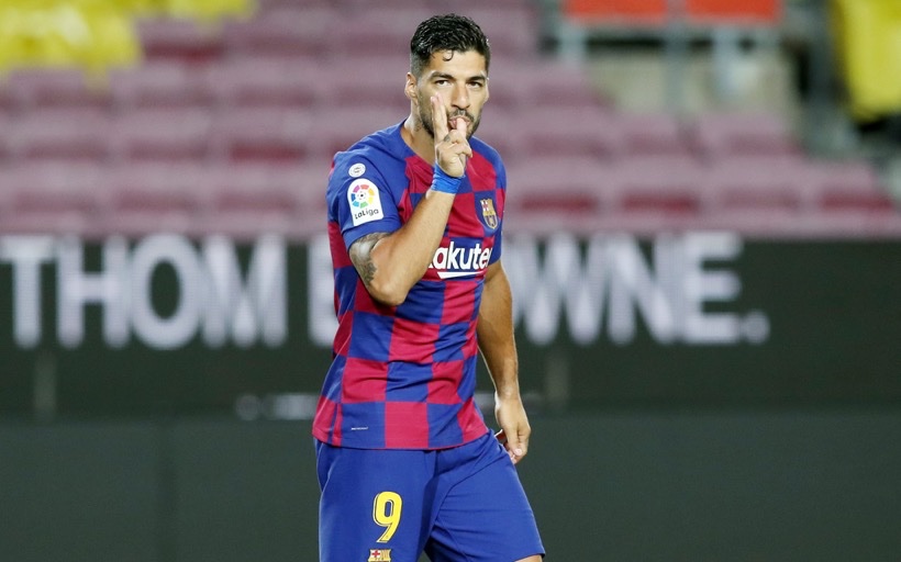 Luis Suarez akan menjadi andalan di lini depan Barcelona saat menghadapi Napoli. (Foto: Twitter/@FCBarcelona)