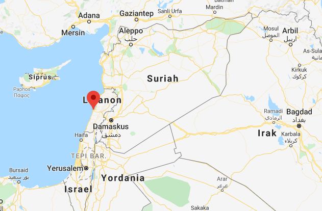 7.000 warga Lebanon demonstrasi. (Foto: Tangkapan layar Google Maps)