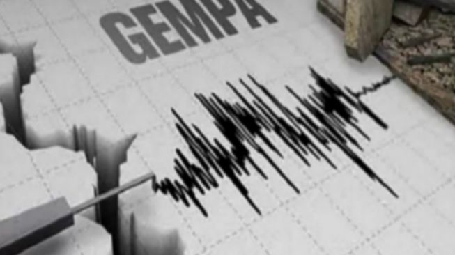 Ilustrasi gempa.