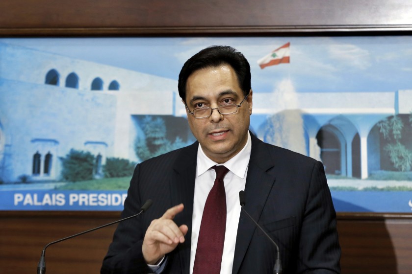 Perdana Menteri Lebanon, Hassan Diab. (Foto : la-times)