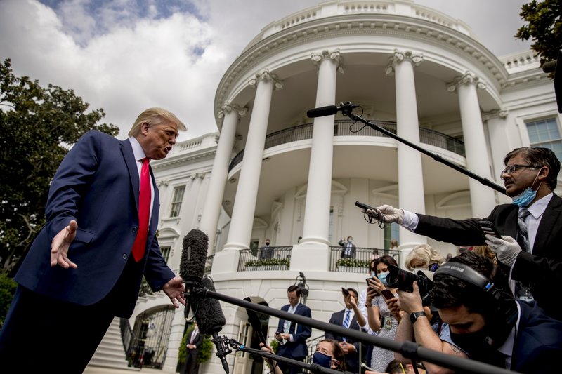 Presiden Donald Trump di Gedung Putih, Washington. (Foto: ap-news)