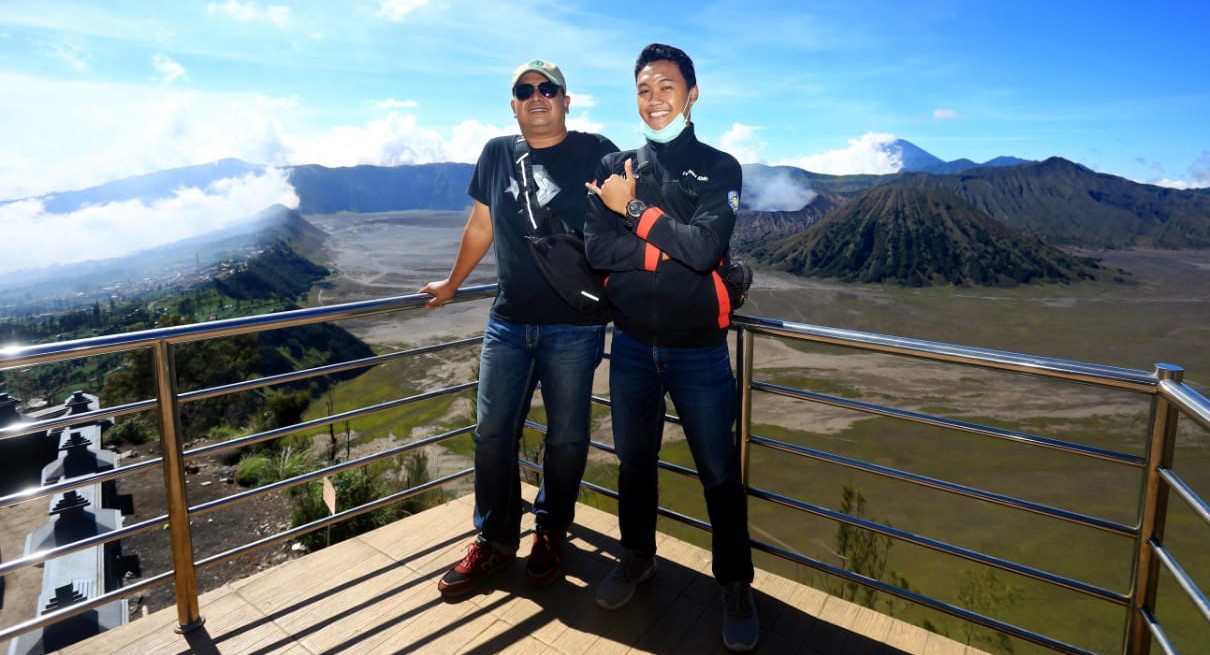 Seruni Point di Desa Ngadisari, Kecamatan Sukapura, Kabupaten Probolinggo. (foto: Ikhsan Mahmudi/ngopibareng.id)