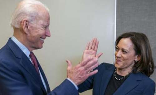 Pasangan Capres dan Cawapres AS dari Partai Demokrat, Joe Biden (kiri) dan Kamala Harris. (Foto:Reuters)