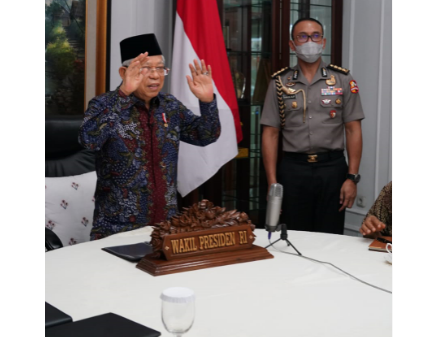 Wakil Presiden Ma'ruf Amin imbau ibu-ibu memberikan ASI pada balitanya supaya tumbuh sehat. (Foto: Dok. Setwapres)