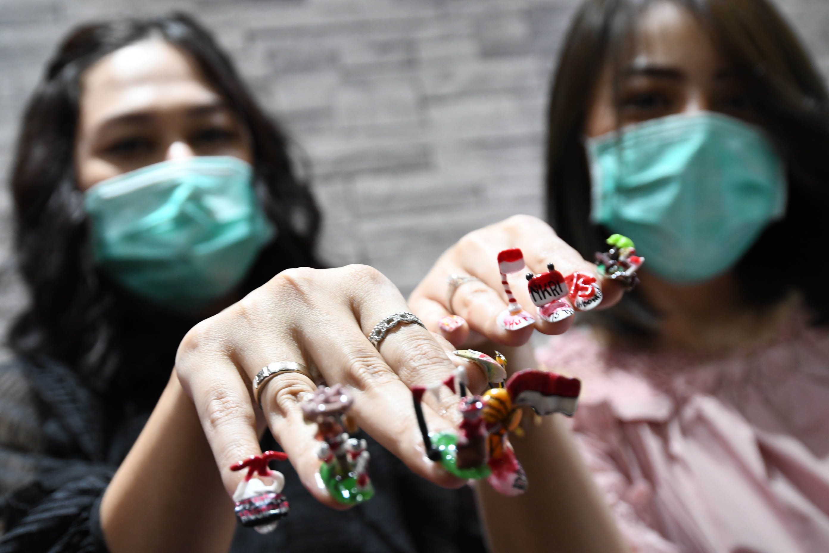 Nail art kemerdekaan untuk peringati HUT RI. (Foto:istimewa)