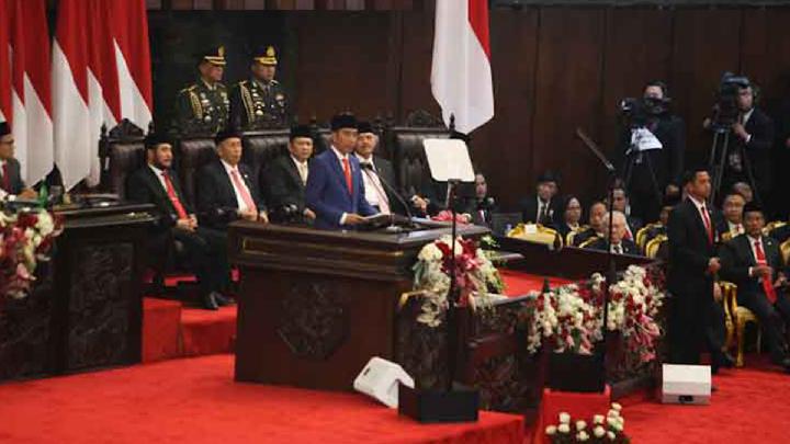 Sidang tahunan MPR Tahun 2019. (Foto: Ant)