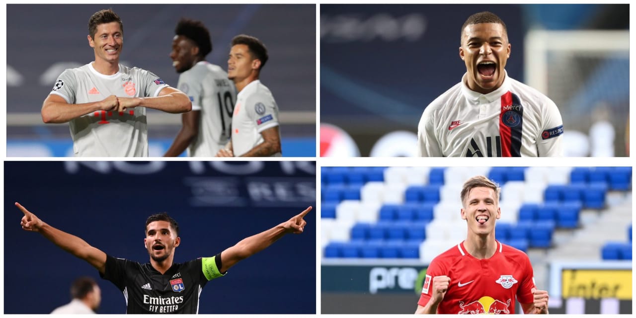 Empat tim ini akan berebut dua tempat di final Liga Champions 2019/2020. (Grafis: Fa Vidhi/Ngopibareng.id)