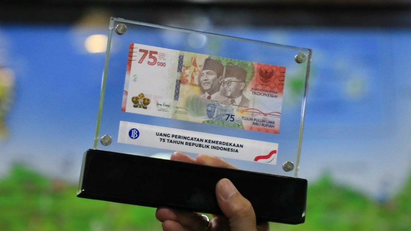 Pecahan 75.000 edisi khusus Kemerdekaan ke-75 RI. (Foto: istimewa)