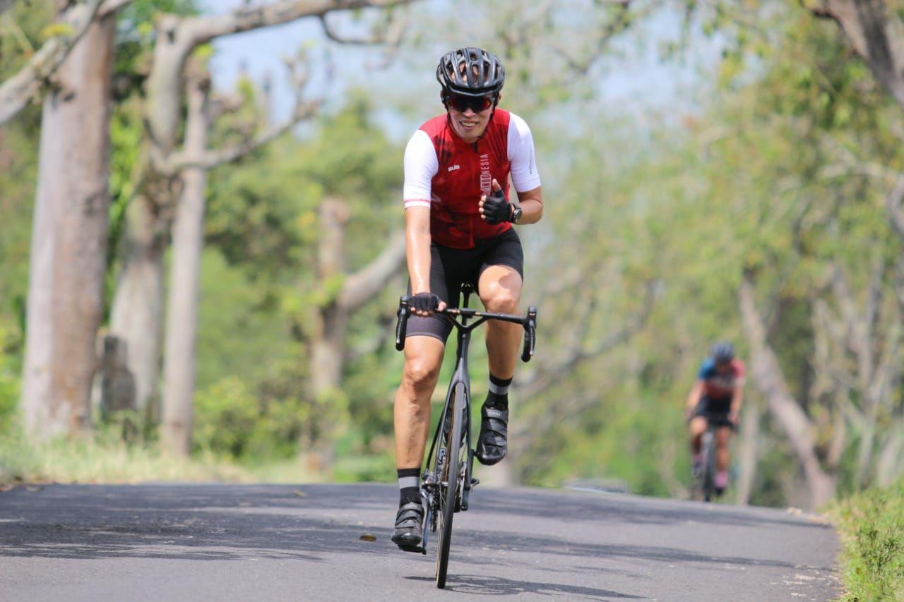 Hendra Lauw, salah satu peserta gowes Lembah Indah Malang.