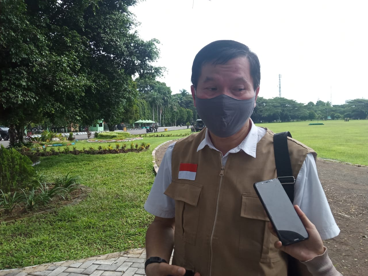 Jubir Satgas Covid-19 Pemkot Malang, Husnul Mu'arif dalam sebuah kesempatan. (Foto: Lalu Theo/Ngopibareng.id)