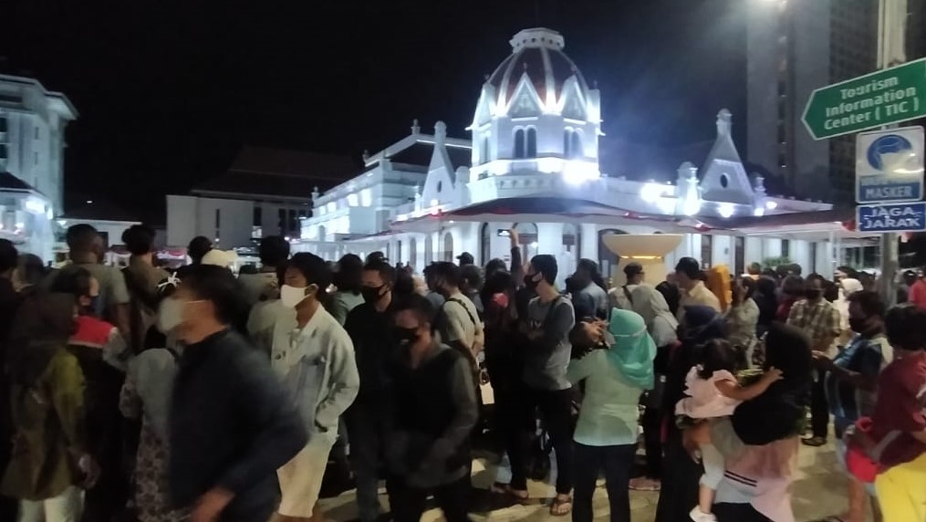 Pengunjung pagelaran seni di Balai Pemuda yang membludak. (Foto: Istimewa)