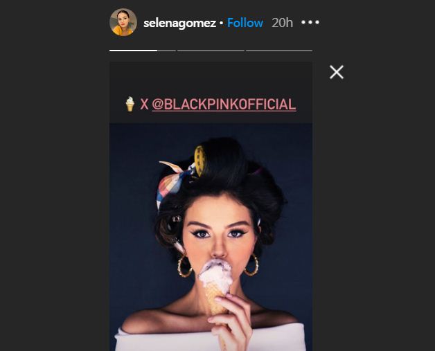 Instagram story Selena Gomez. (Tangkapan layar)