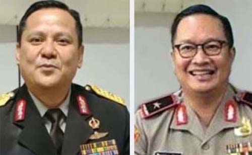 Irjen Napoleon Bonaparte (kiri)  dan Brigjen Prasetijo Utomo. (Foto:istimewa)