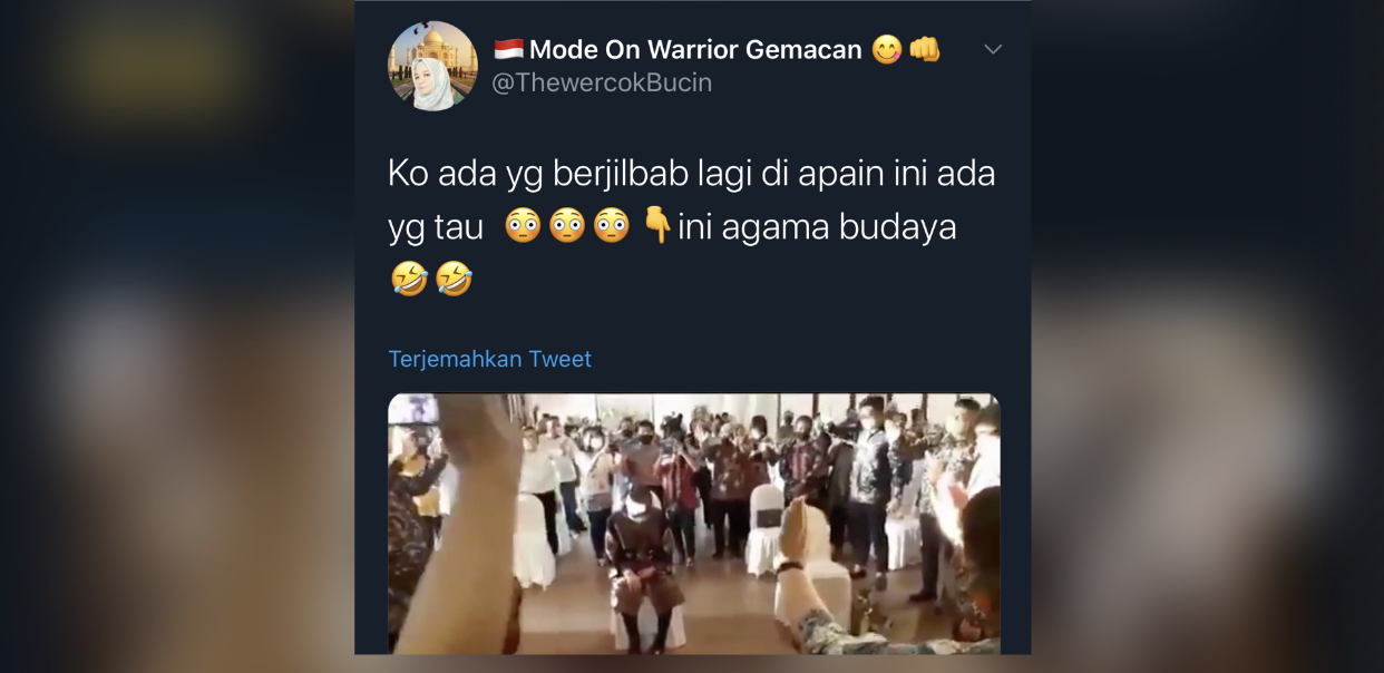 Tangkapan layar postingan tentang Risma didoakan warga di Twitter yang sempat viral.