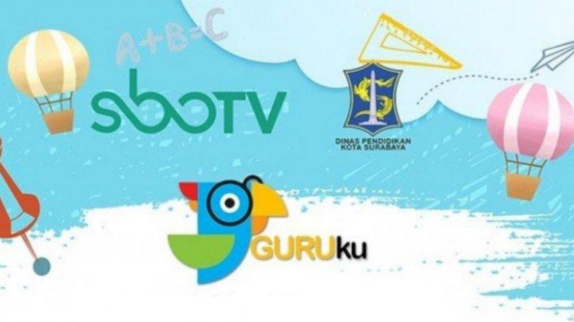 Program GURUku, siswa SD khusus Kota Surabaya belajar dari rumah lewat tayangan materi di SBO TV. (Foto: Dok. SBO TV)