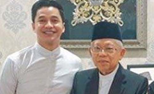 Aldy Fairuz dan Wapres Ma'ruf Amin. (Foto:Istimewa)