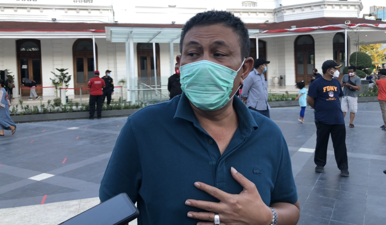 Kepala BPB Linmas Surabaya Irvan Widyanto (Andhi Dwi/Ngopibareng.id)