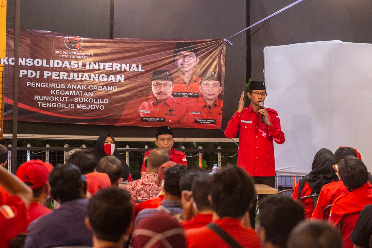 Acara konsolidasi internal PDI Perjuangan (PDIP). (Foto: Alief Sambogo/Ngopibareng.id)