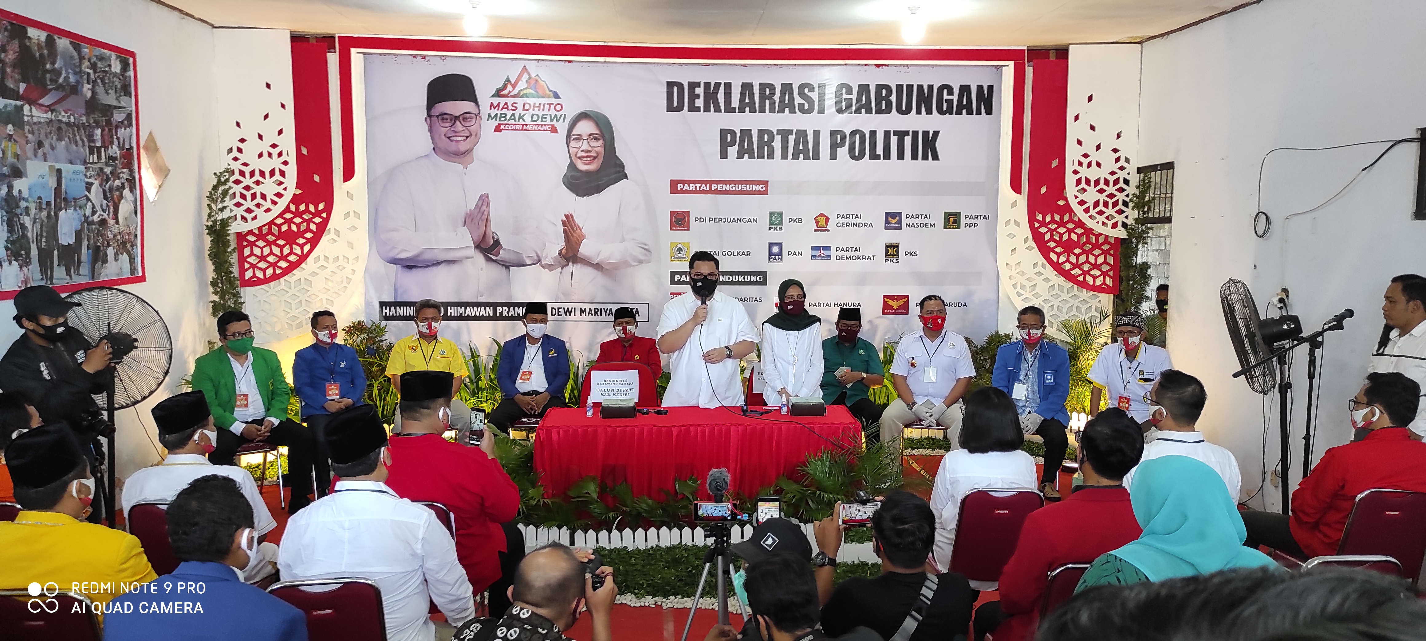 Deklarasi gabungan partai politik  (fendi/ngopibareng.id)