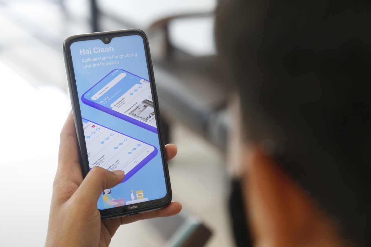 Tampilan aplikasi Hei Clean. (Foto: Istimewa)