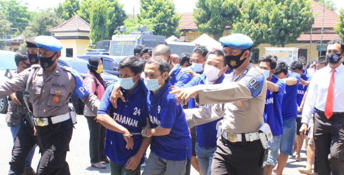 Polres Pasuruan gelar perkara kasus pengungkapan peredaran narkoba. (Foto: Dok Humas)