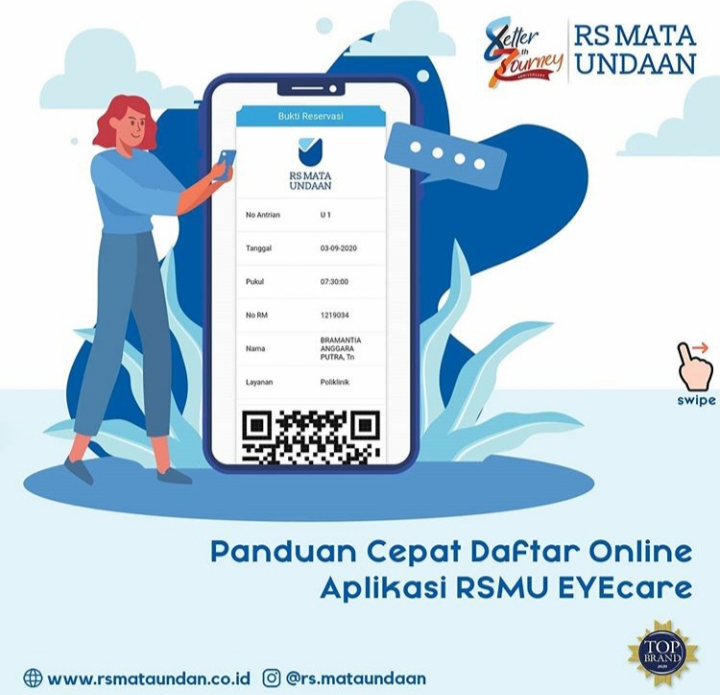 Ilustrasi mendaftar mudah dengan RSMU Eyecare. (Foto: dok.RSMU)