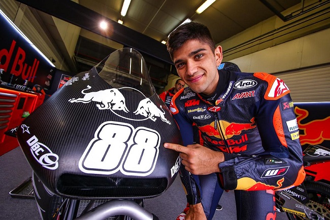 Pembalap Red Bull KTM Ajo Moto2, Jorge Martin. (Foto: Twitter @motoGP)